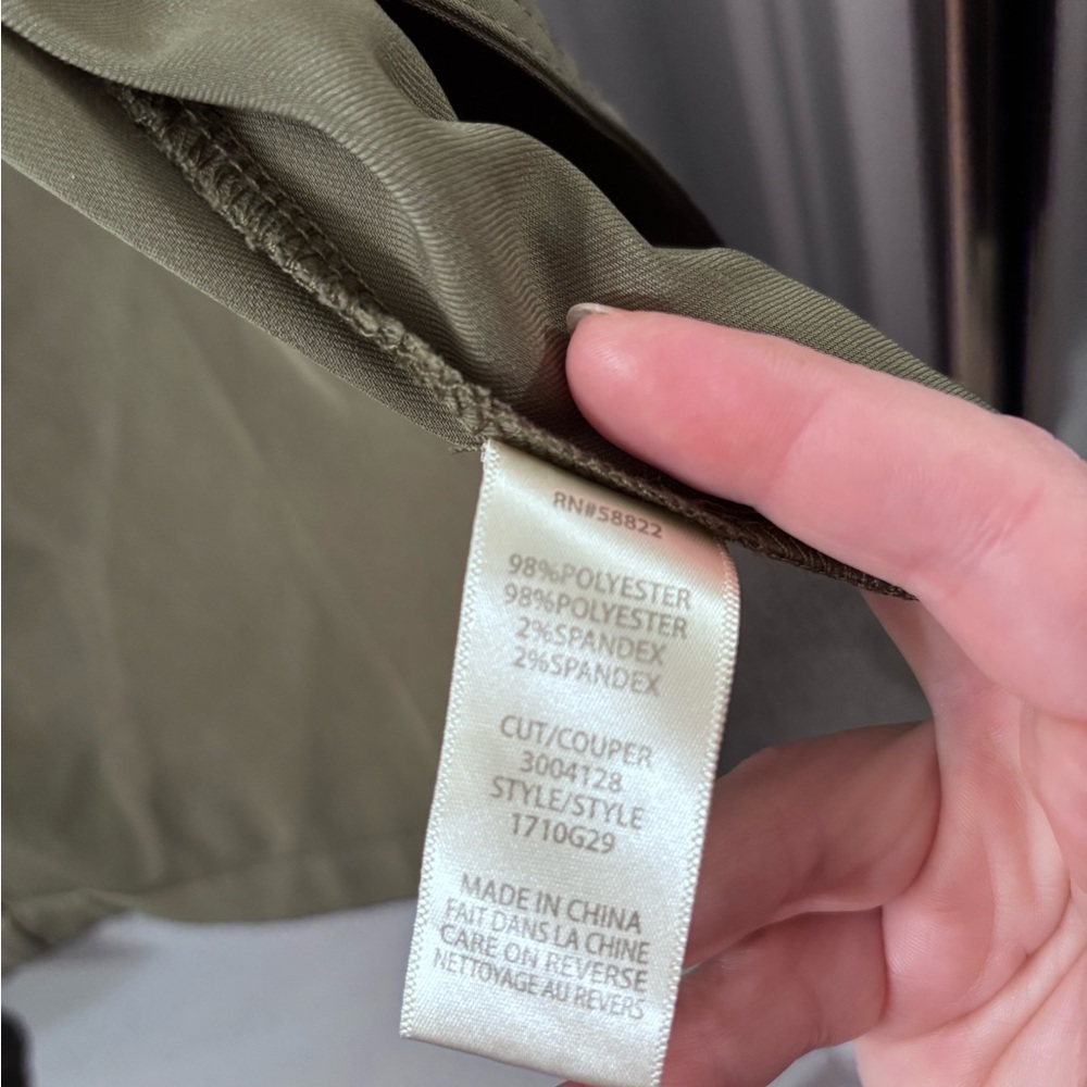 Max Studio Olive Green Utility Blazer - Picture 4 of 7